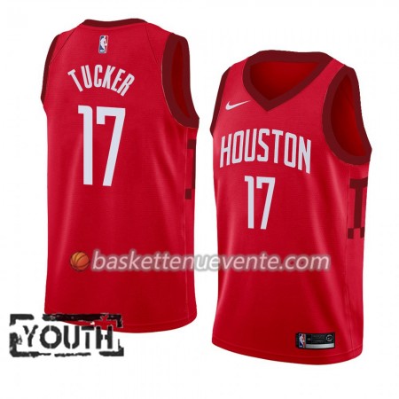 Maillot Basket Houston Rockets PJ Tucker 17 2018-19 Nike Rouge Swingman - Enfant